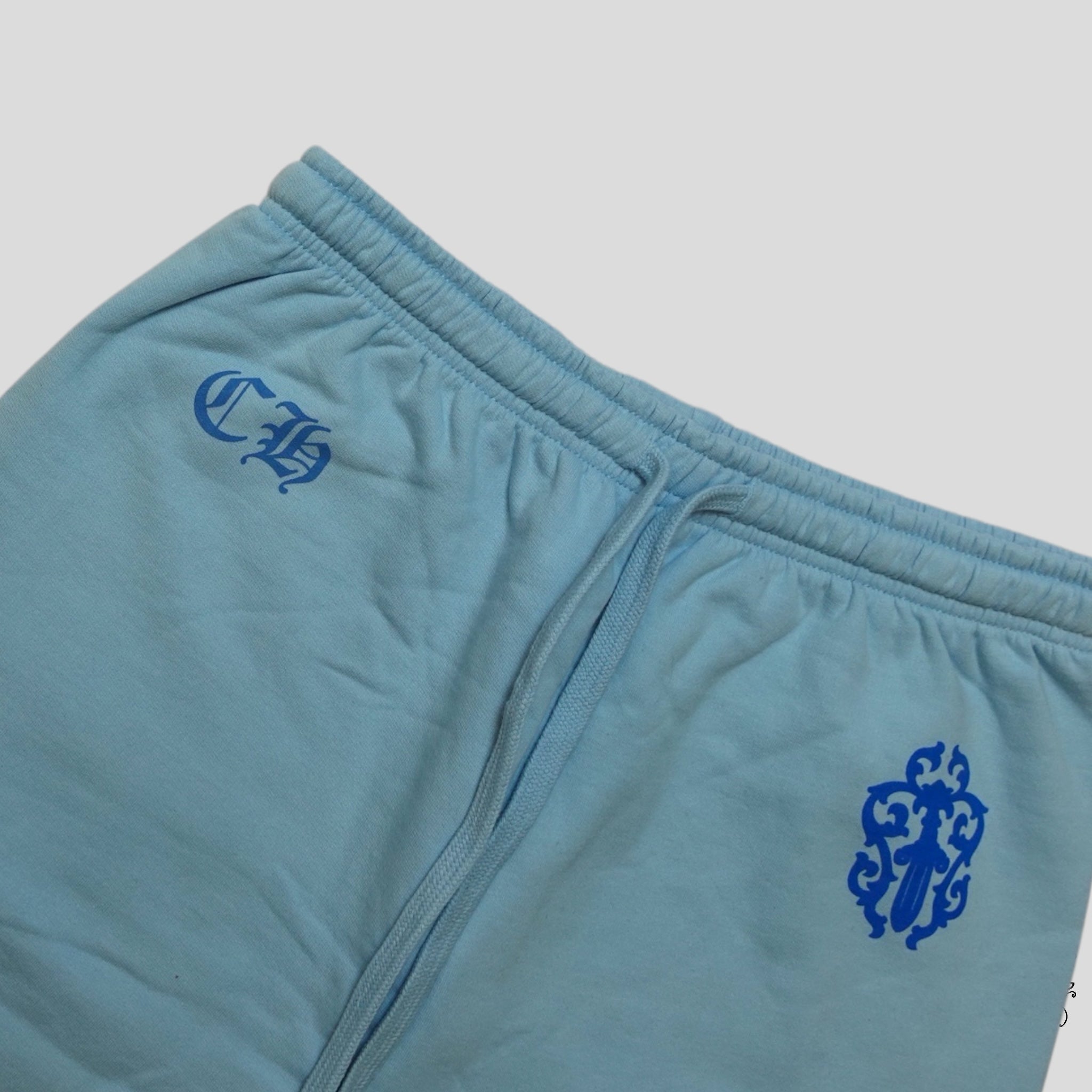 Chrome Hearts Art Basel Vine Dagger Sweatpants in Baby Blue