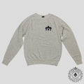 Chrome Hearts Women's Triple Cross CH Flocked Crewneck in Grey