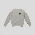Chrome Hearts Women's Triple Cross CH Flocked Crewneck in Grey