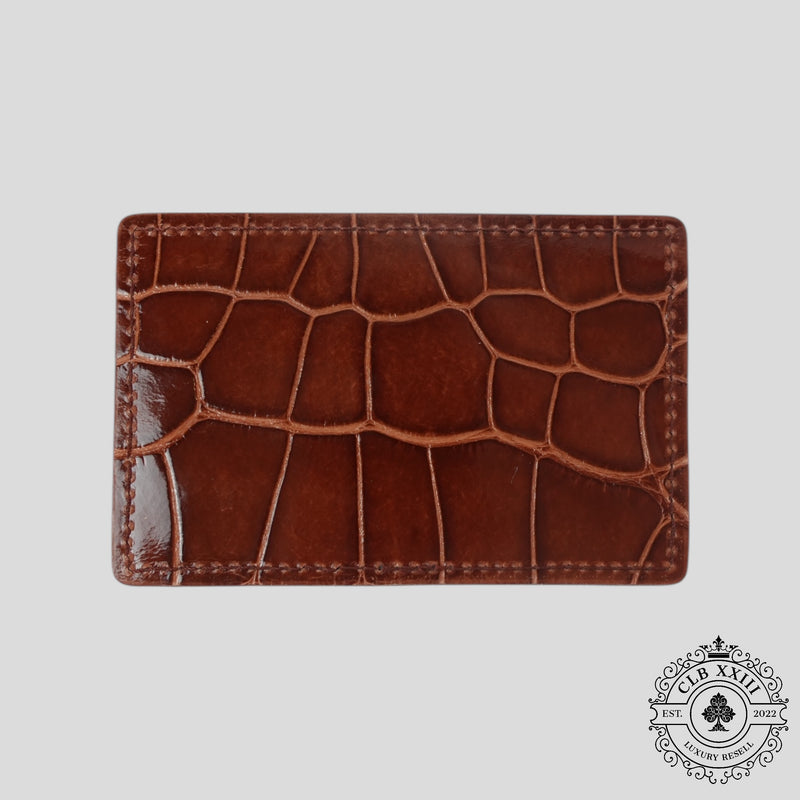 Louis Vuitton Alligator Skin Wallet in Brown