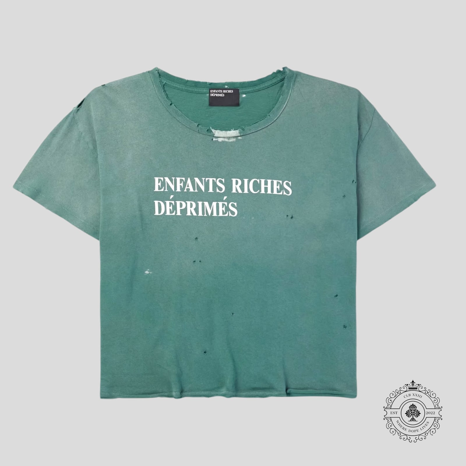 Enfants Riches Déprimés Classic Logo Tee in Green