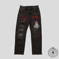 Blind Love Missionary Sex Mary Leather Patchwork Denim