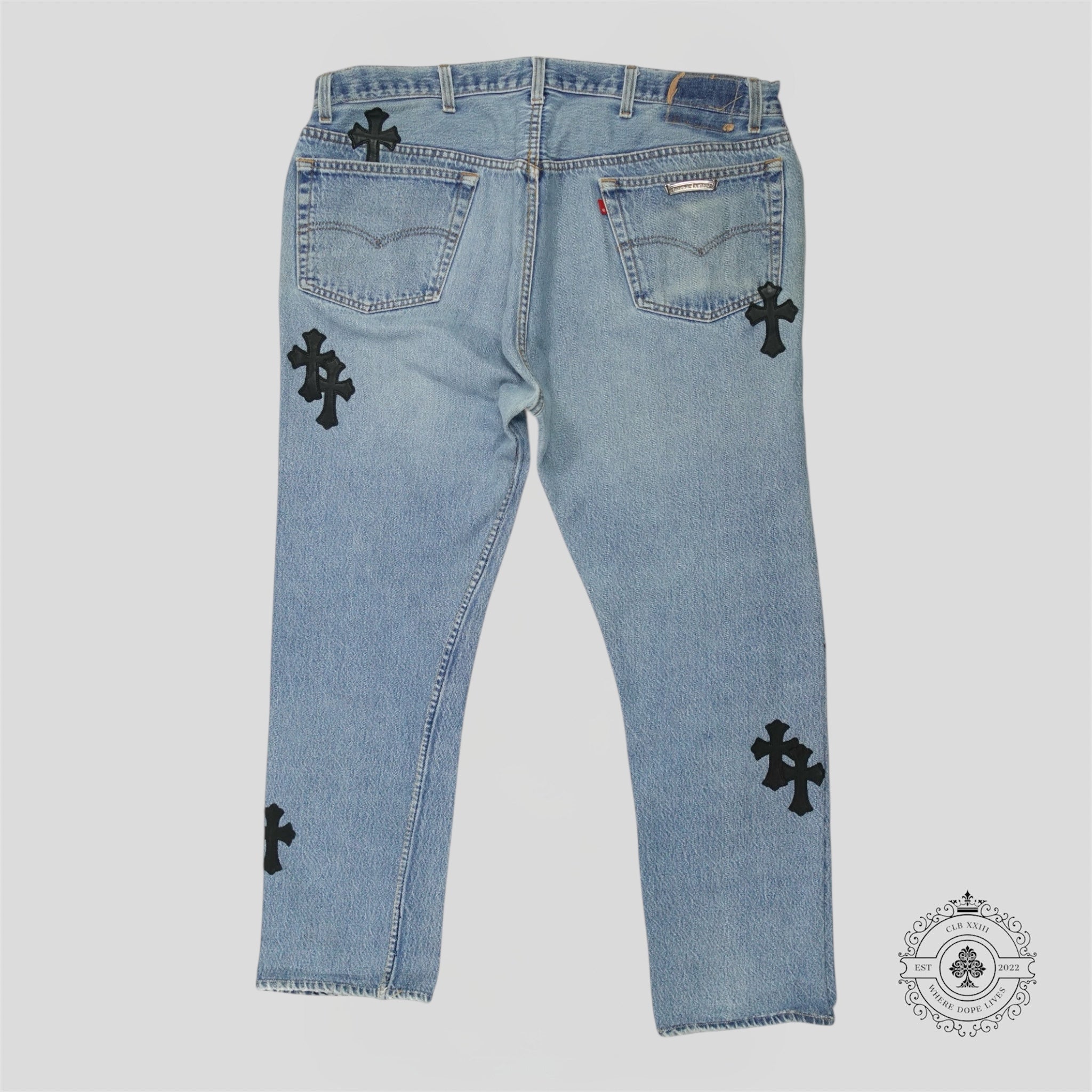 Chrome Hearts Cross Patch Jeans