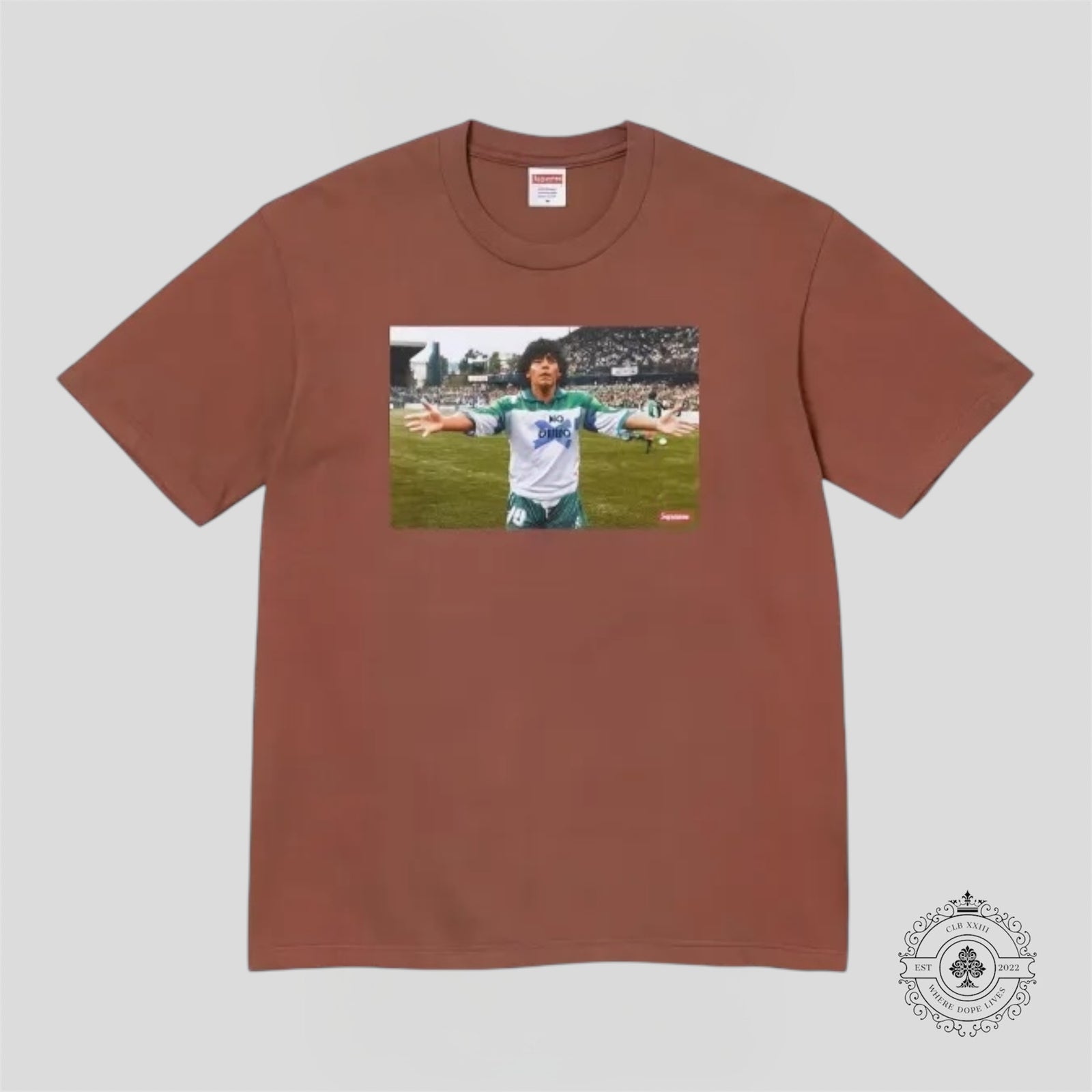 Supreme Maradona T-Shirt in Brown