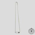 Chrome Hearts Diamond Paper Clip Necklace in Silver