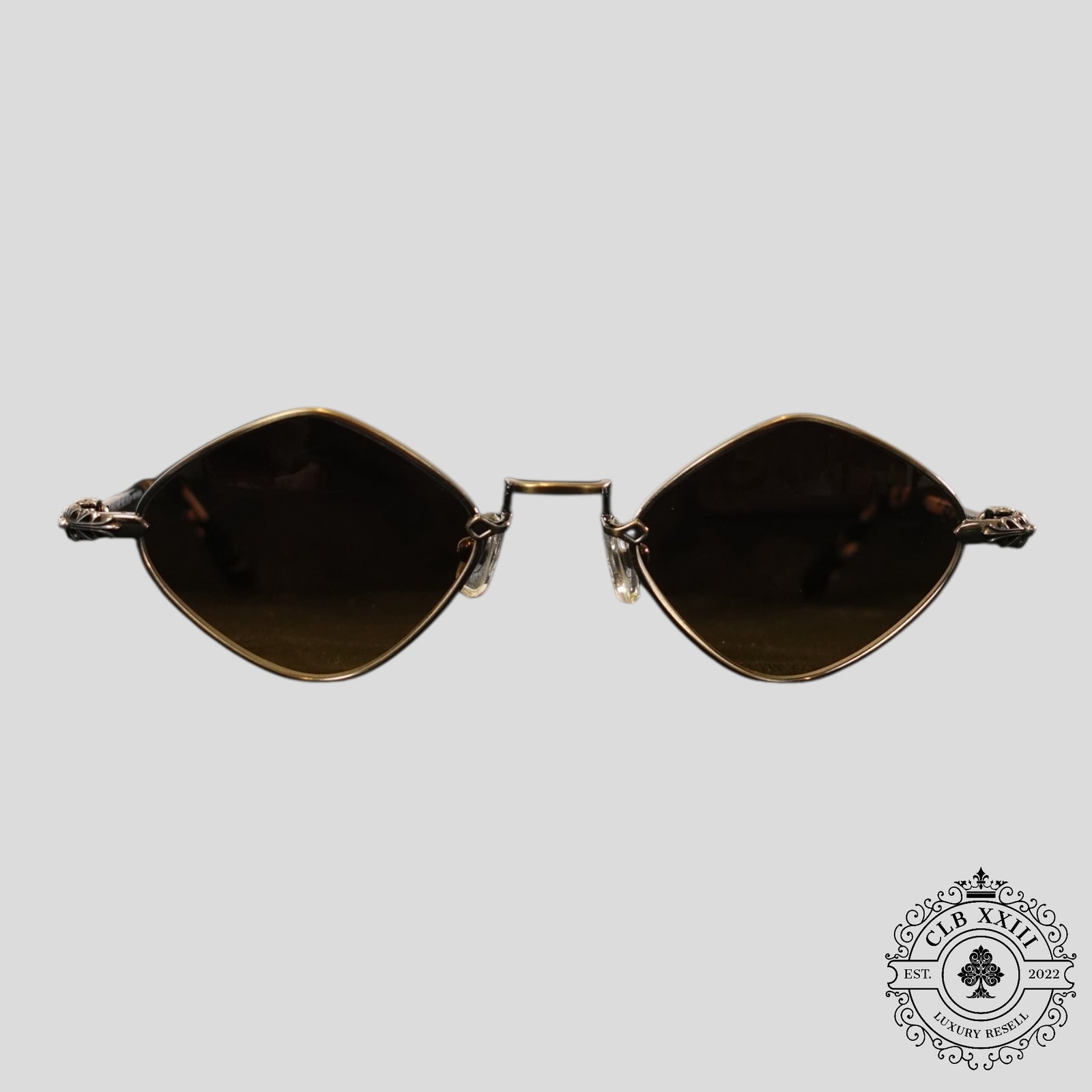 Chrome Hearts Diamond Dog Sunglasses in Tortoise