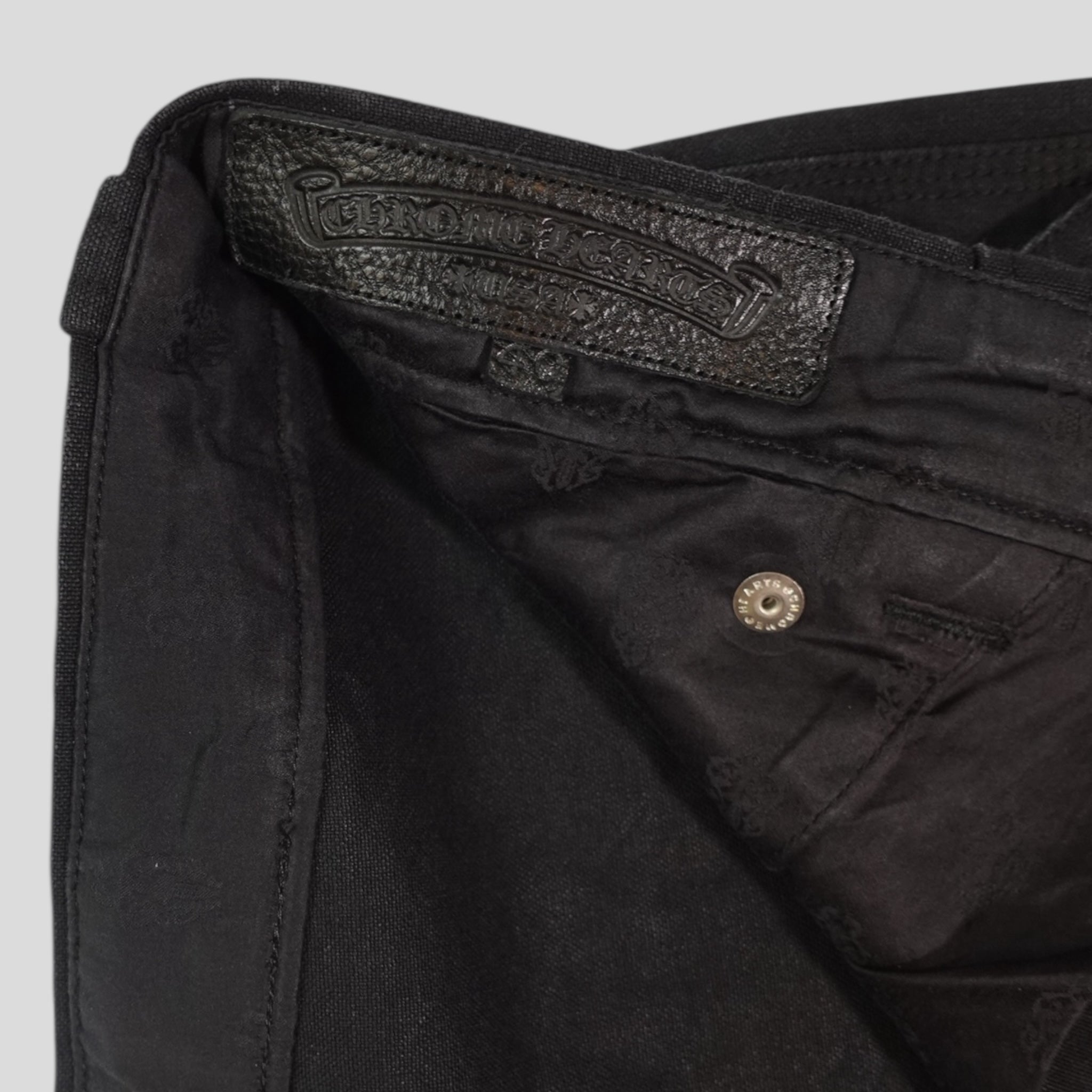 Chrome Hearts 13 Cross Patch Carpenter Shorts in Black