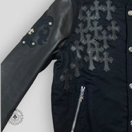 Chrome Hearts Letterman Jacket in Black
