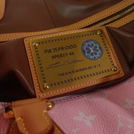 Louis Vuitton Speedy P9 Bandoulière Calfskin Bag, monogram detail view