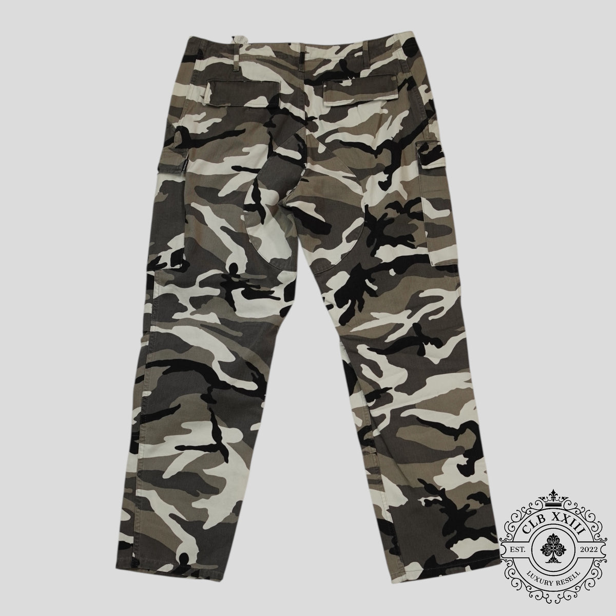 Balenciaga Cargo Pants in Winter Camo