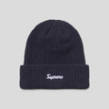 Supreme Loose Gauge Beanie in Navy