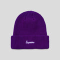 Supreme Loose Gauge Beanie in Neon Purple