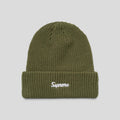 Supreme Loose Gauge Beanie in Olive