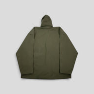 Balenciaga Hooded Zip Up in Khaki