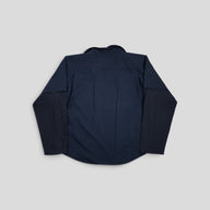 Balenciaga Layered Jersey Overshirt in Blue