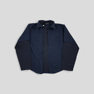 Balenciaga Layered Jersey Overshirt in Blue