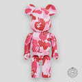 Bearbrick X A Bathing Ape "ABC Camo -Pink"