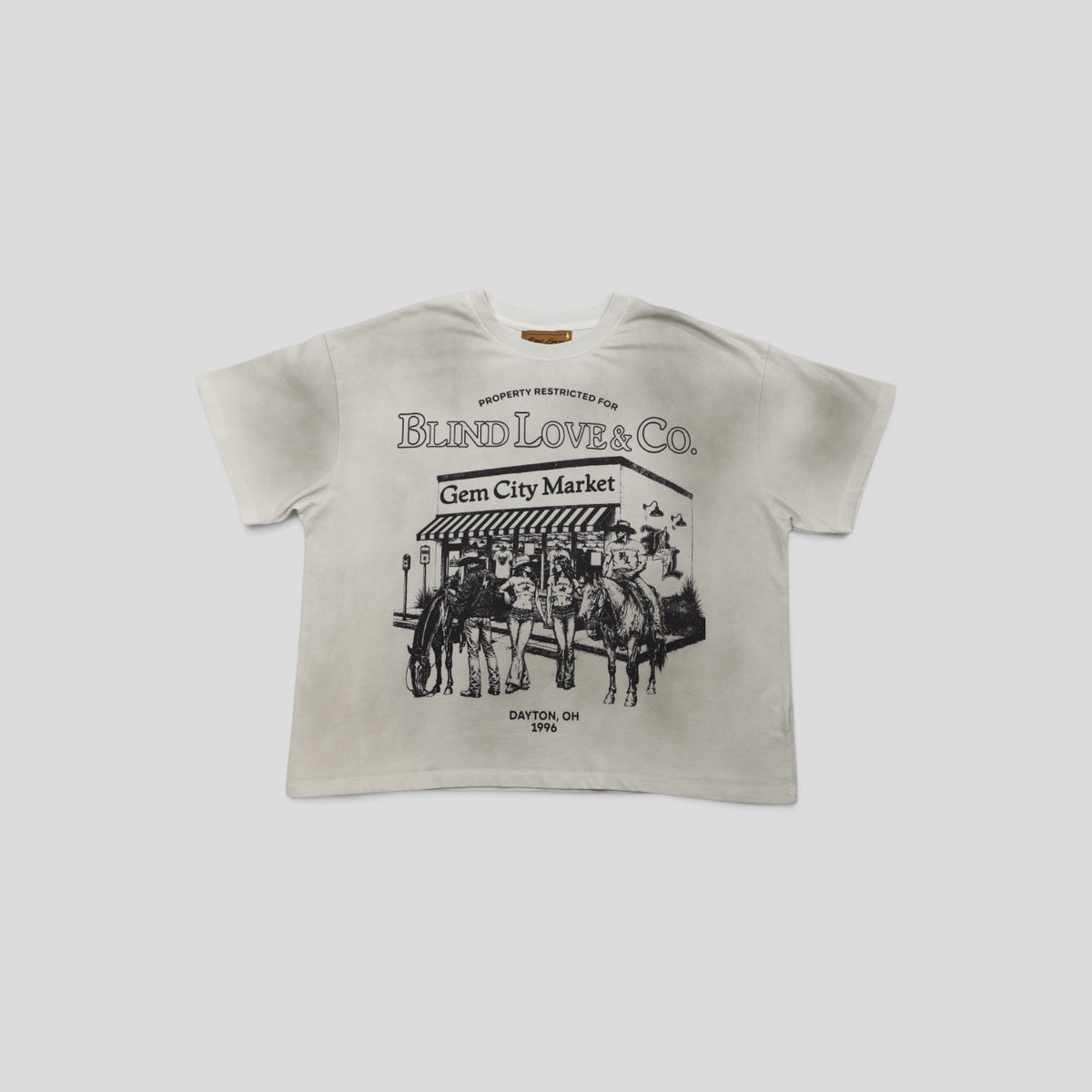 Blind Love Gem City Tee in Grey