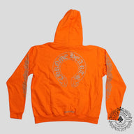 Chrome Hearts Miami Exclusive Horseshoe Logo Hoodie in Orange