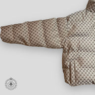 Balenciaga x Gucci the Hacker Puffer Coat in Brown