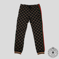 Gucci GG Jacquard Track Pants in Black/Brown