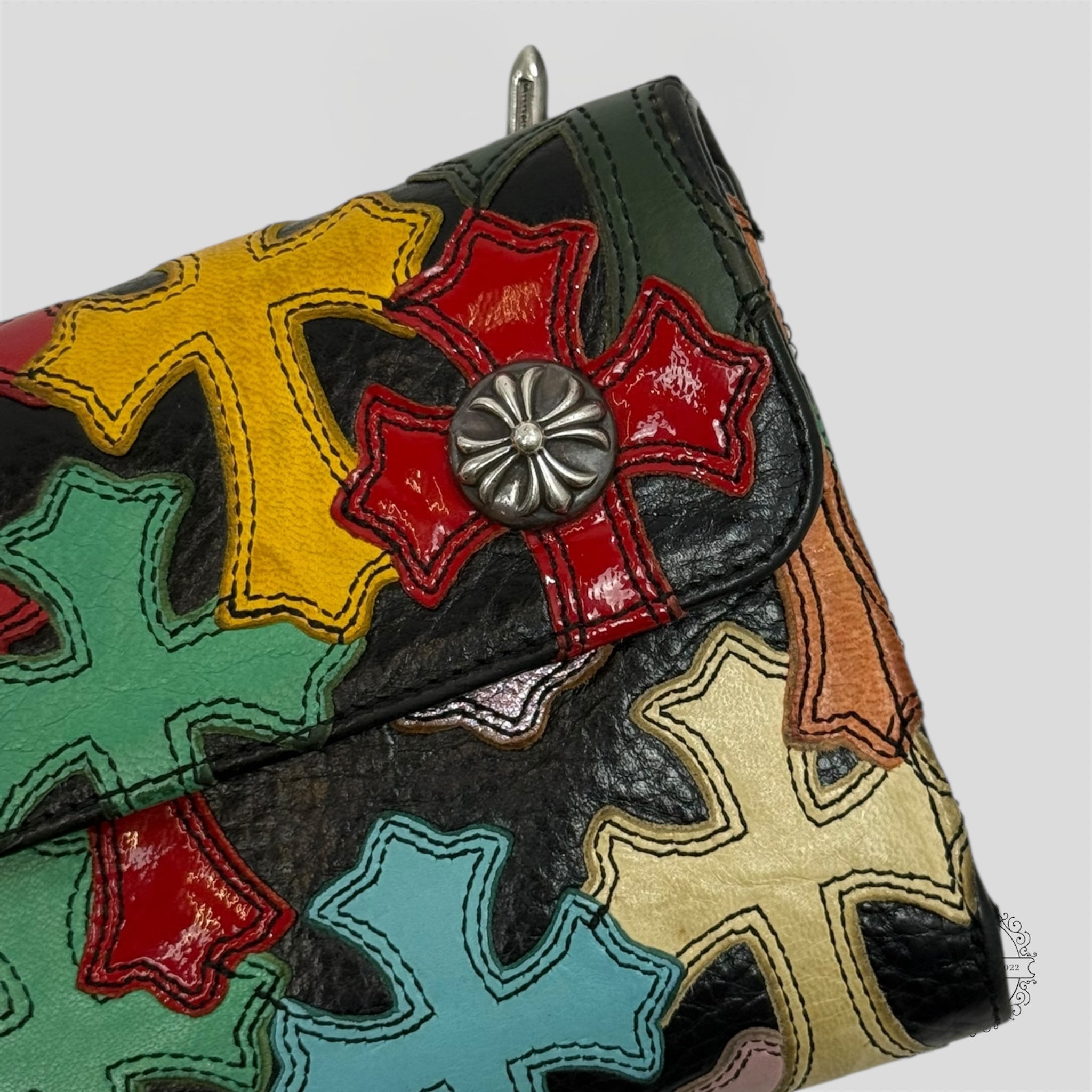 Chrome Hearts Cross Patch Wave Wallet