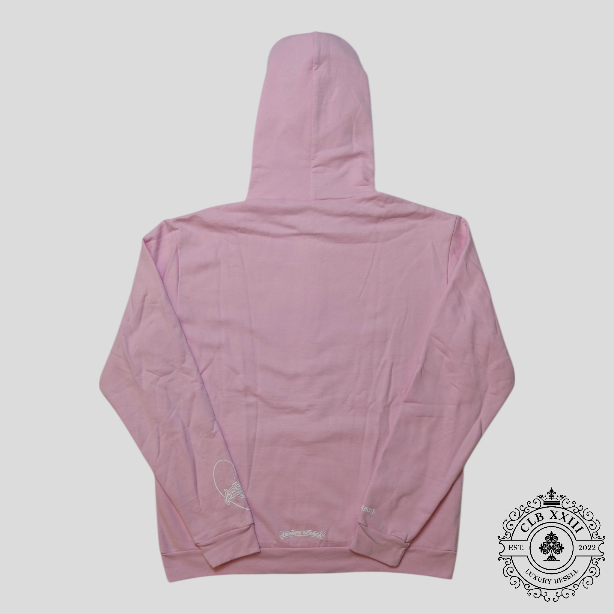 Chrome Hearts Art Basel Vine Heart Hoodie in Light Pink