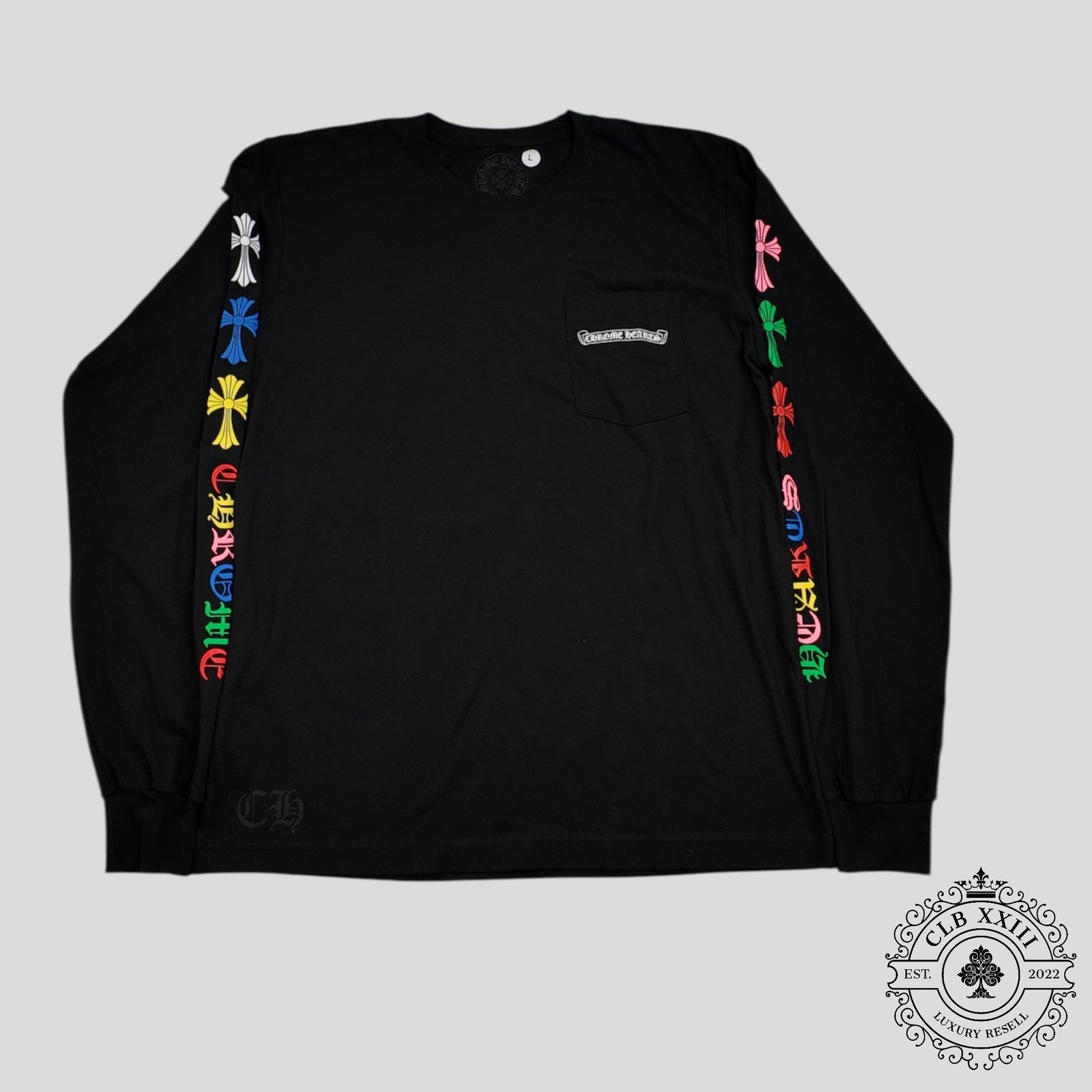 Chrome Hearts Multicolor Cross Long Sleeve Shirt