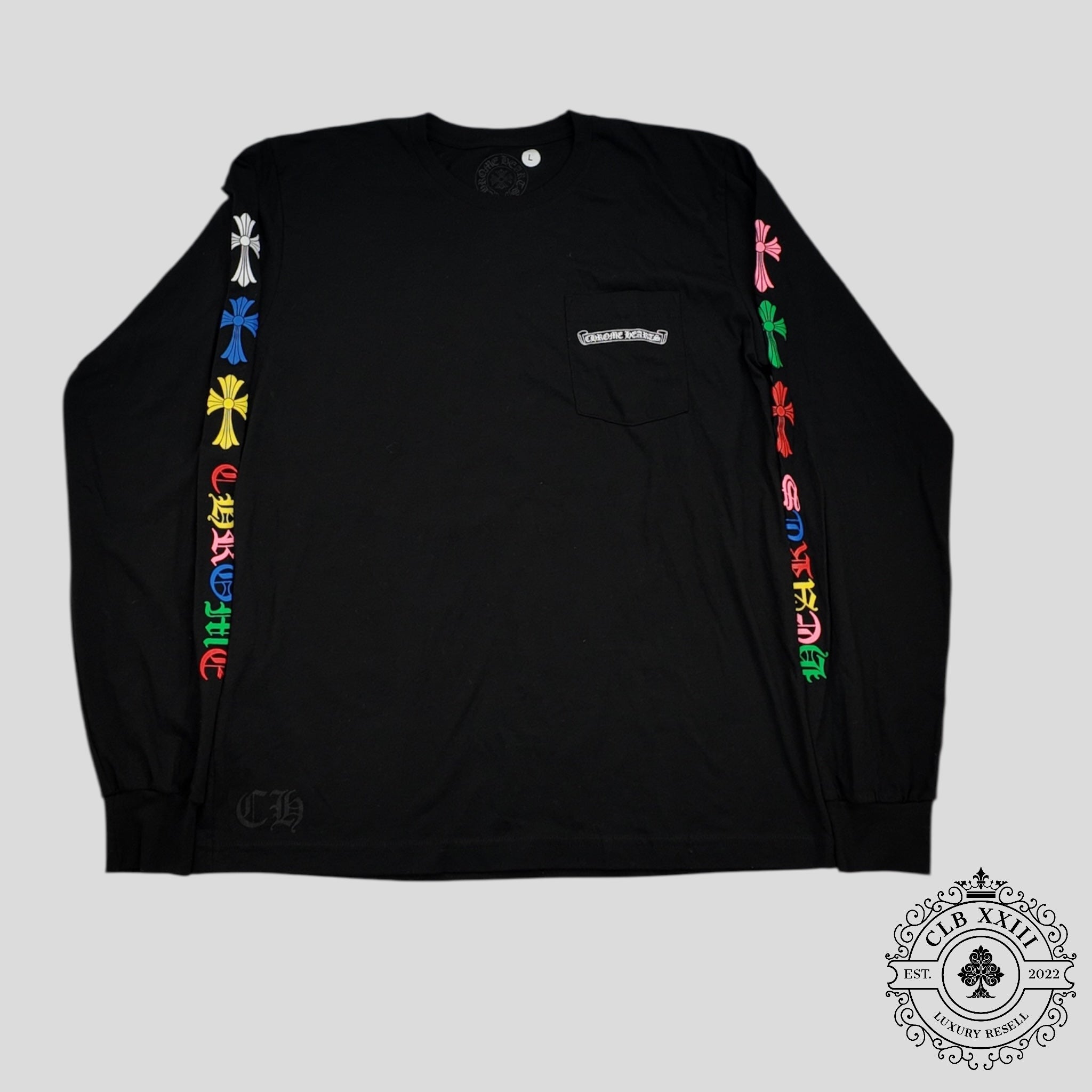 Chrome Hearts Multicolor Cross Long Sleeve Shirt