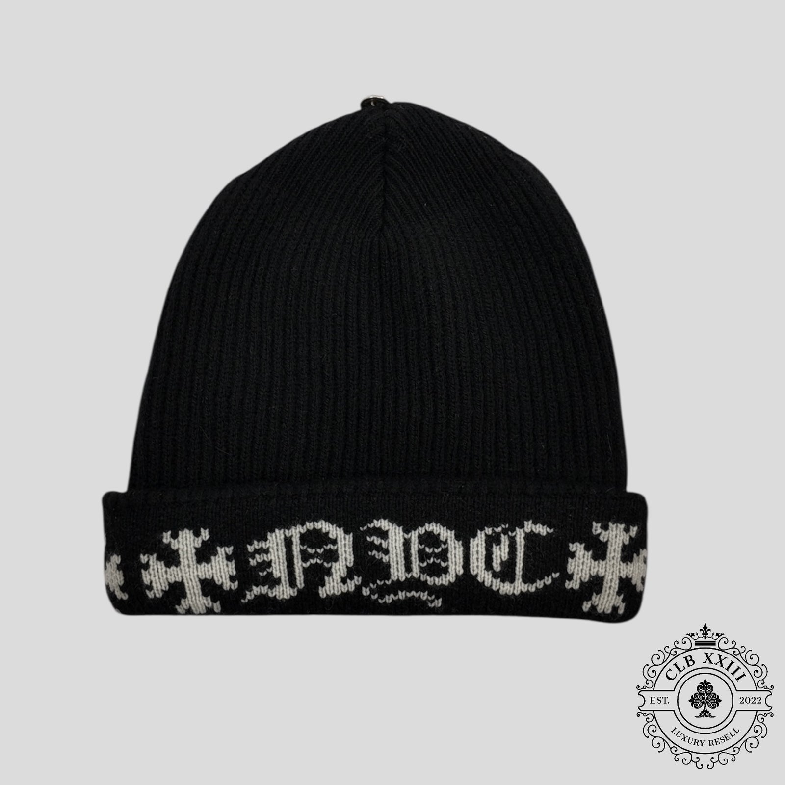 Chrome Hearts NYC Cashmere Beanie in Black