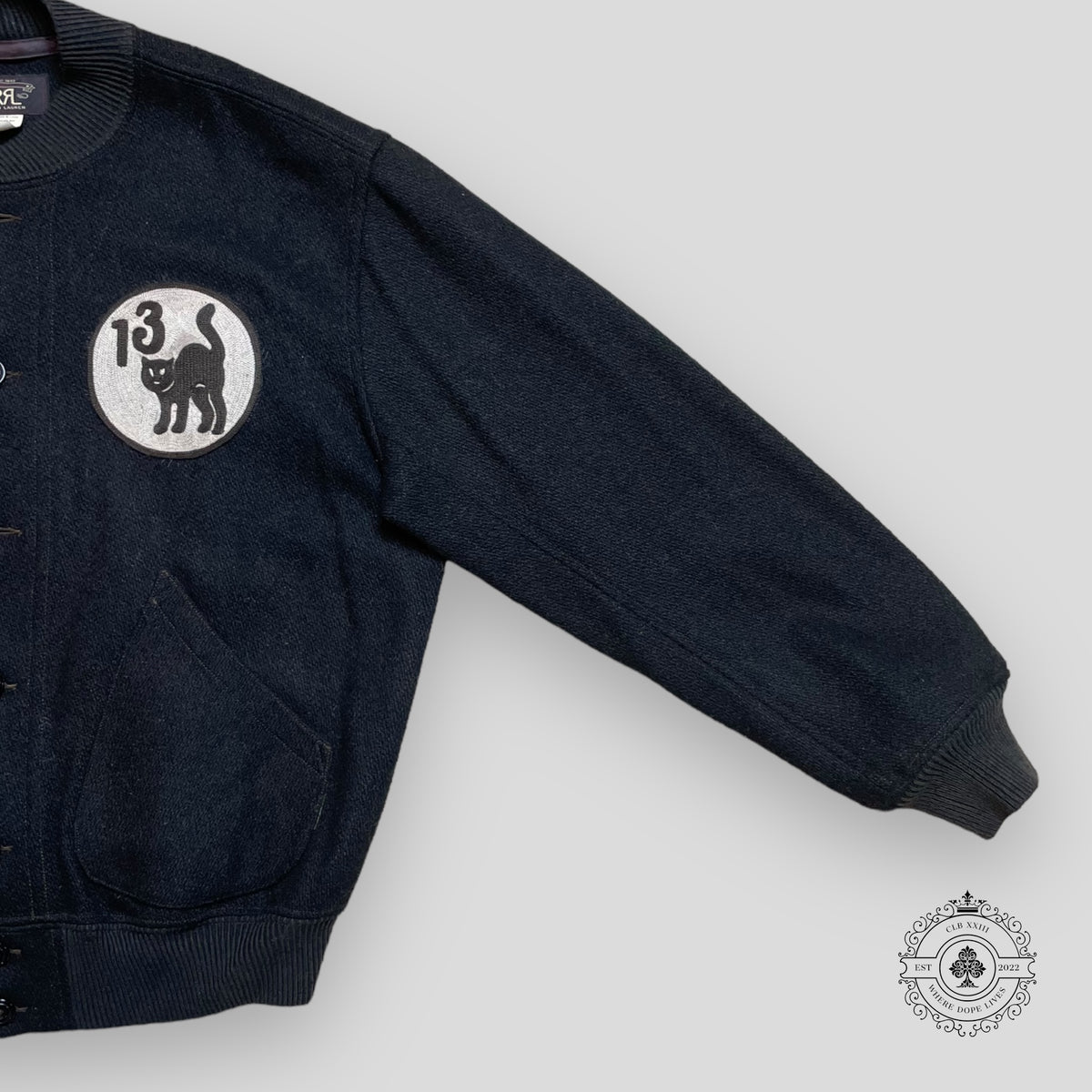 Ralph Lauren Dixon Wool Blend Bomber Jacket