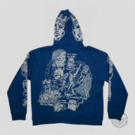 Warren Lotas Sabata Hoodie in Blue
