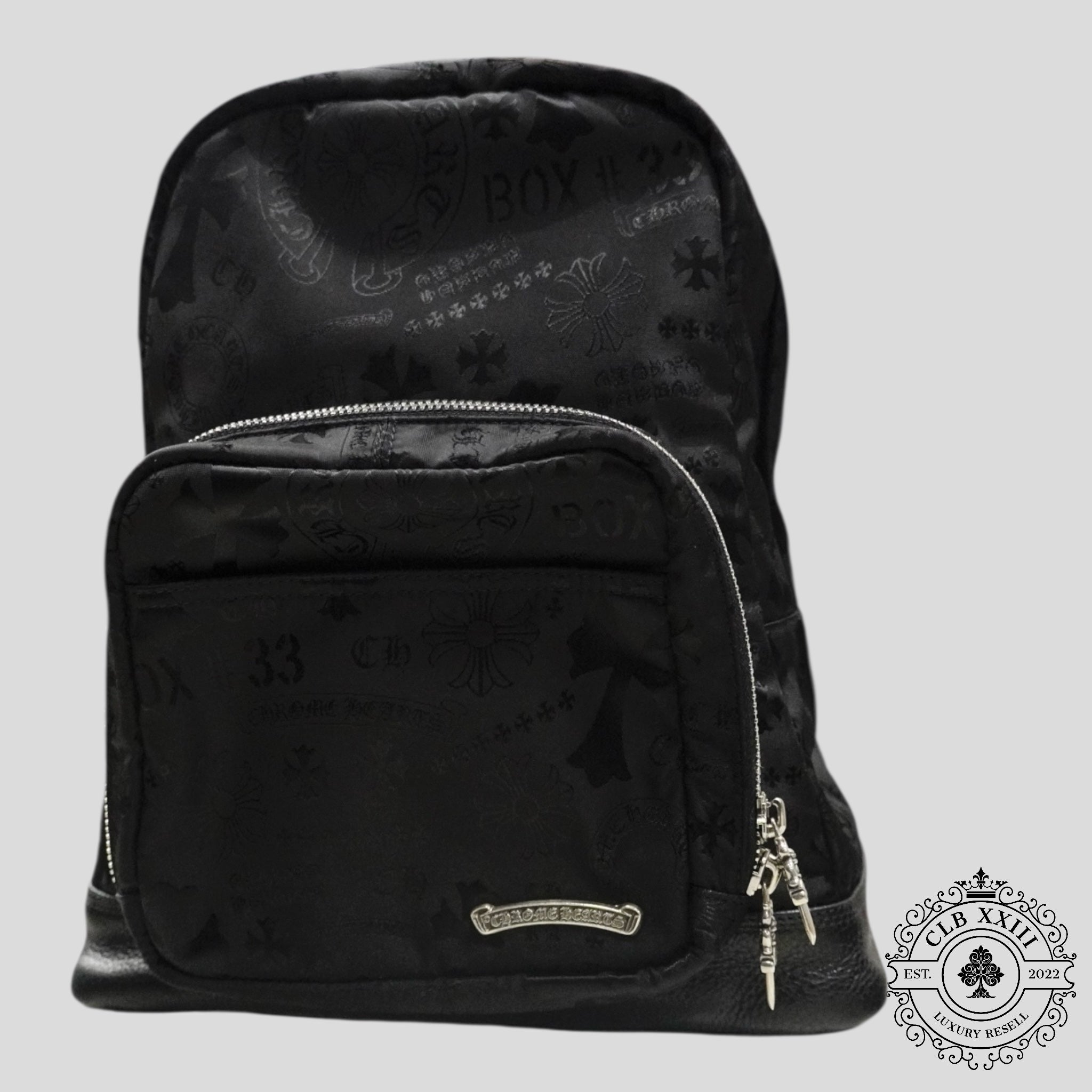 Chrome Hearts 7th Grade Multi Motif Nylon Mini Backpack in Black