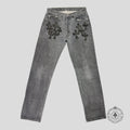 Chrome Hearts Levis Cross Patch Jeans in Black