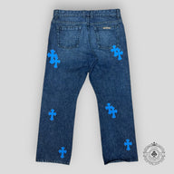 Chrome Hearts Fleur Knee Jeans