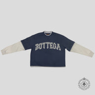 Bottega Desires Layered Tee in Blue
