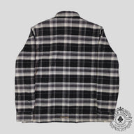 Chrome Hearts Padded Flannel Shirt in Black/White