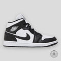 Air Jordan 1 Mid Split Black White Women's