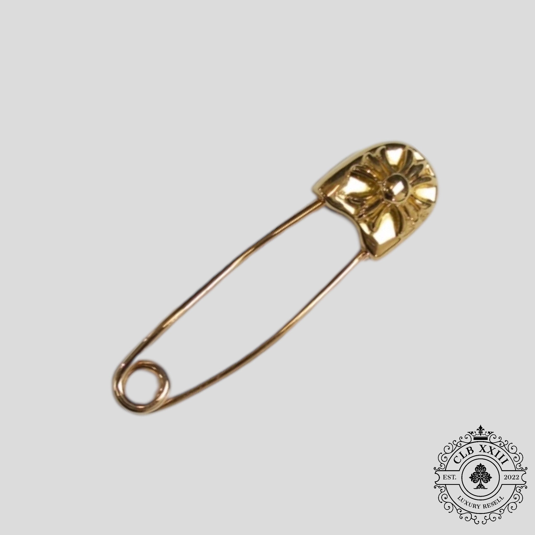 Chrome Hearts Safety Pin in Gold