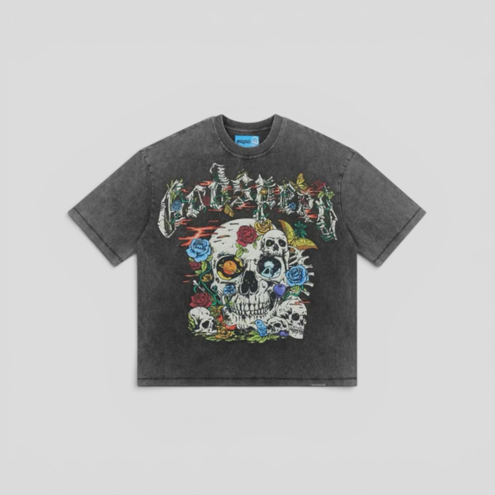 Godspeed Cosmic Remains Tee in Grey Wash