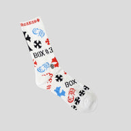 Chrome Hearts Stencil Socks in White