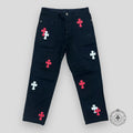 Chrome Hearts Cross Patch Carpenter Pants