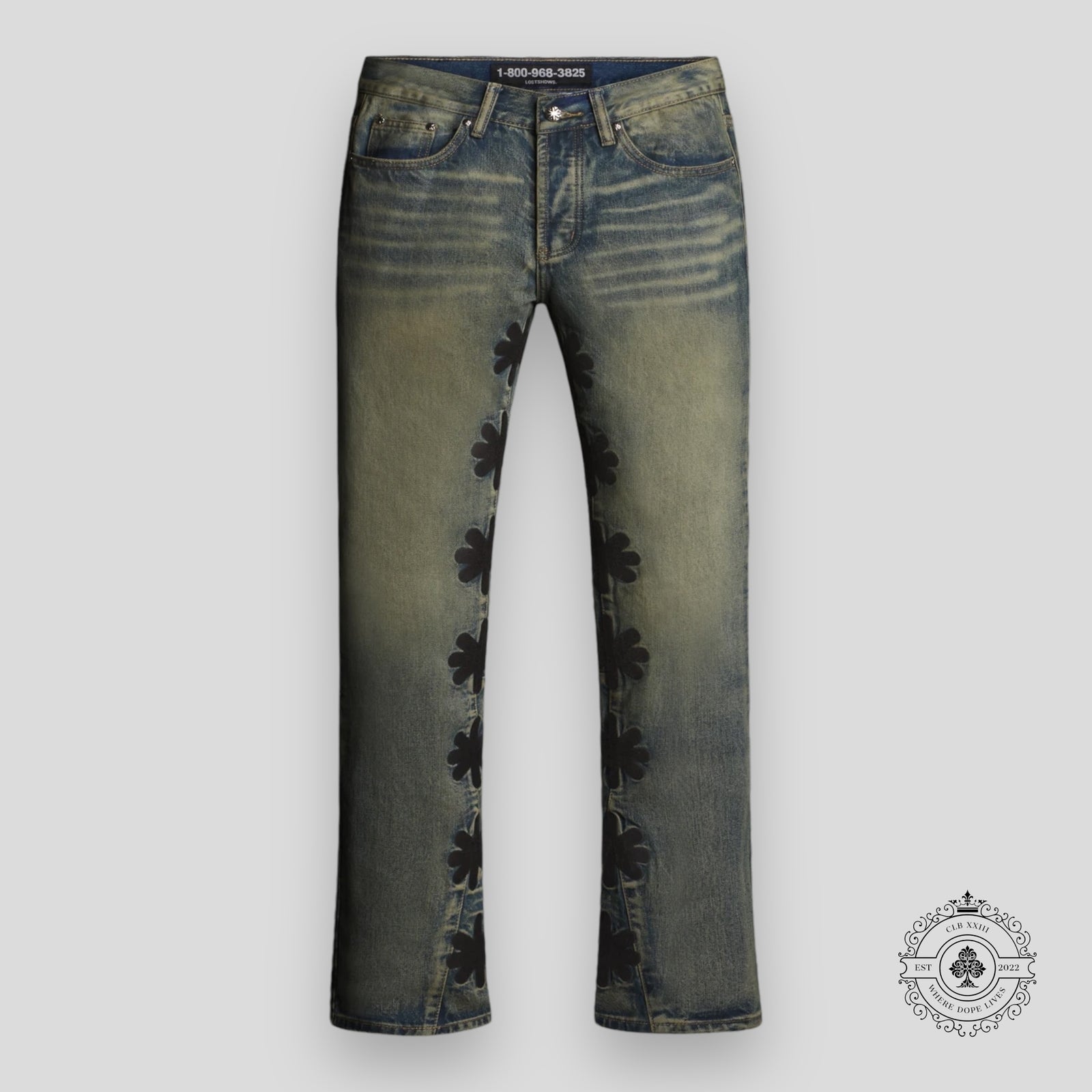 Lostshdws Dark Shdw Denim in Dirty Blue / Graphite