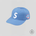 Supreme World Famous S Logo 6 Panel in Blue