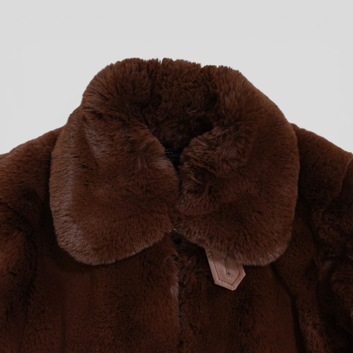Amiri Cropped Faux Fur Zip Up