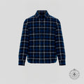 Moncler X Fragment Moron Flannel Jacked in Blue