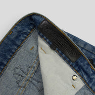 Chrome Hearts Levis Leather Cross Patch Jeans