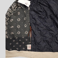 Kapital Nylon Back Bandana Crewneck in Blue