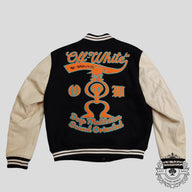 Off White Alien SS22 Varsity Jacket in Black/Orange