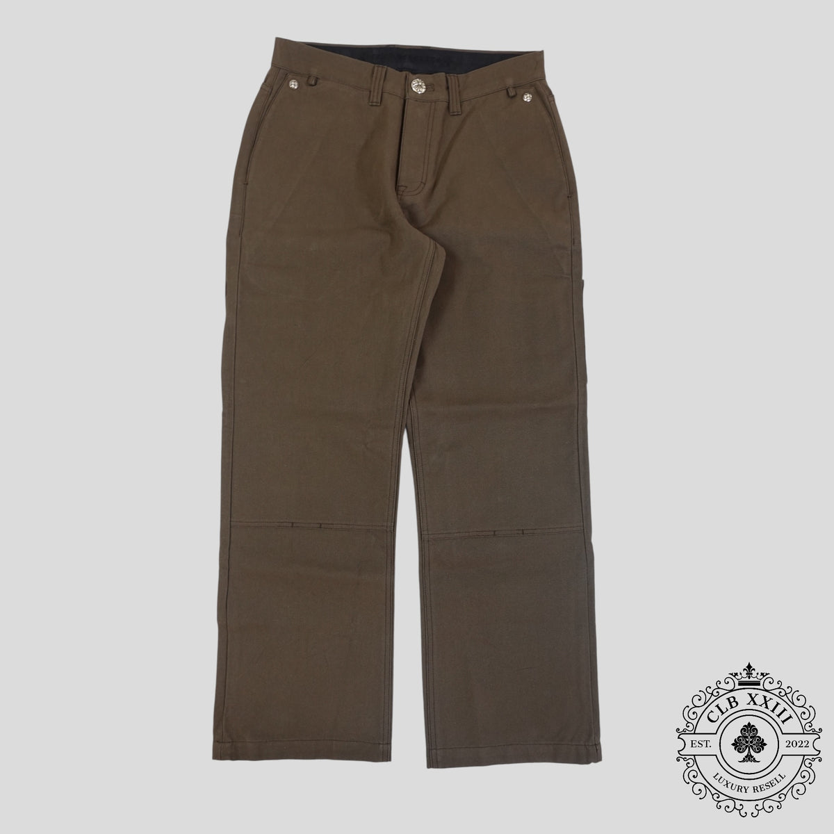 Chrome Hearts Double Knee Carpenter Pants in Brown
